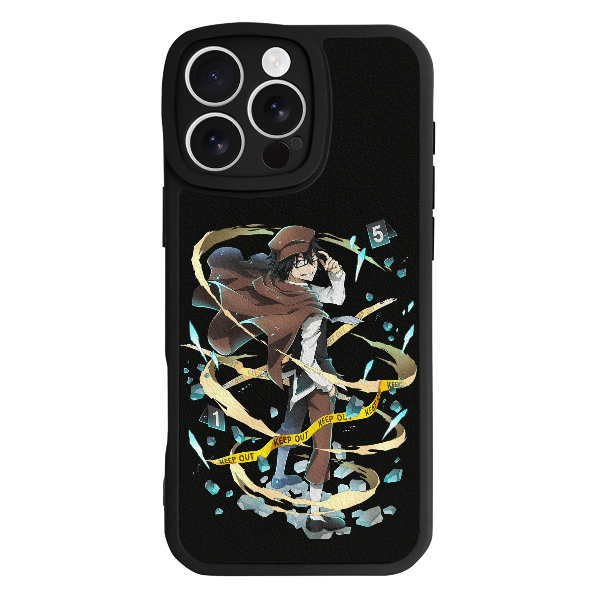 （画像用） 文豪ストレイドッグス Bungo Stray Dogs 【iPhone 16シリーズ対応】シリコンスマホケース（レザー調） 材質：シリコン